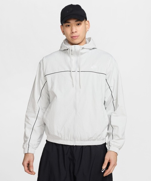 NIKE（ナイキ）の「ナイキ NIKE ナイキ クラブ アスリート フーディ ジャケット（ナイロンジャケット・メンズ・ベージュ/グレー/ブラック・S/M/L/LL/3L）」の3枚目の写真