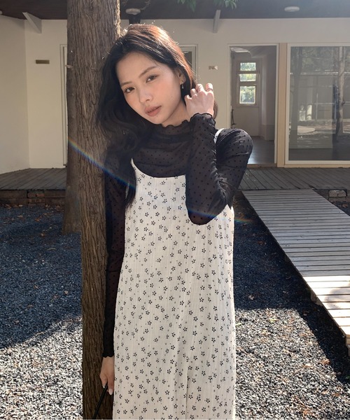 Siel(シエル)の「ドットシアートップス(Tシャツ/カットソー・レディース・ブラウン/ホワイト/ベージュ/ブラック・FREE)」の19枚目の写真