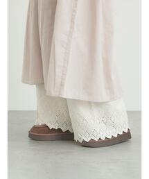 Samansa Mos2 | 【抗菌防臭】スカラップレースペチパンツ(その他パンツ)