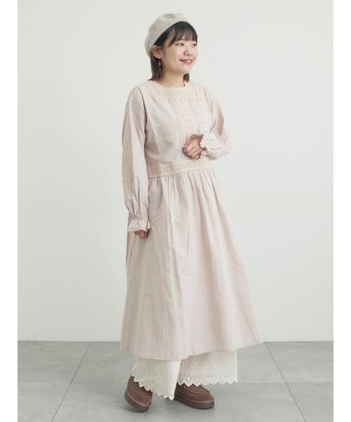 Samansa Mos2（サマンサ モスモス）の「【抗菌防臭】スカラップレースペチパンツ（その他パンツ・レディース・オフホワイト/ベージュ/ブラック・L/M）」の6枚目の写真