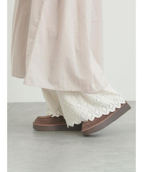 Samansa Mos2（サマンサ モスモス）の「【抗菌防臭】スカラップレースペチパンツ（その他パンツ・レディース・オフホワイト/ベージュ/ブラック・L/M）」の10枚目の写真