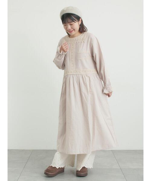 Samansa Mos2（サマンサ モスモス）の「【抗菌防臭】スカラップレースペチパンツ（その他パンツ・レディース・オフホワイト/ベージュ/ブラック・L/M）」の11枚目の写真