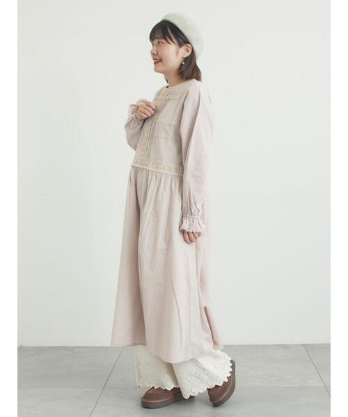 Samansa Mos2（サマンサ モスモス）の「【抗菌防臭】スカラップレースペチパンツ（その他パンツ・レディース・オフホワイト/ベージュ/ブラック・L/M）」の12枚目の写真