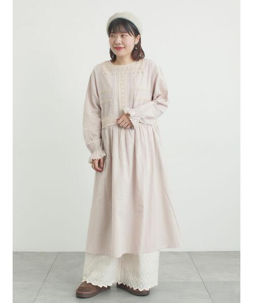 Samansa Mos2（サマンサ モスモス）の「【抗菌防臭】スカラップレースペチパンツ（その他パンツ・レディース・オフホワイト/ベージュ/ブラック・L/M）」の13枚目の写真