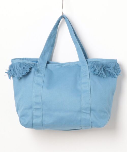 ROXY(ロキシー)の「ROXY ウィメンズ CHEERFUL TOTE トートバッグ 【2026年春夏モデル】/ロキシーフリンジ付きキャンバスバック(トートバッグ・レディース・ブルー/ホワイト・FREE)」の3枚目の写真