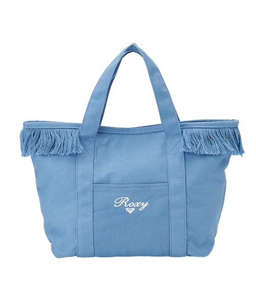 ROXY(ロキシー)の「ROXY ウィメンズ CHEERFUL TOTE トートバッグ 【2026年春夏モデル】/ロキシーフリンジ付きキャンバスバック(トートバッグ・レディース・ブルー/ホワイト・FREE)」の8枚目の写真