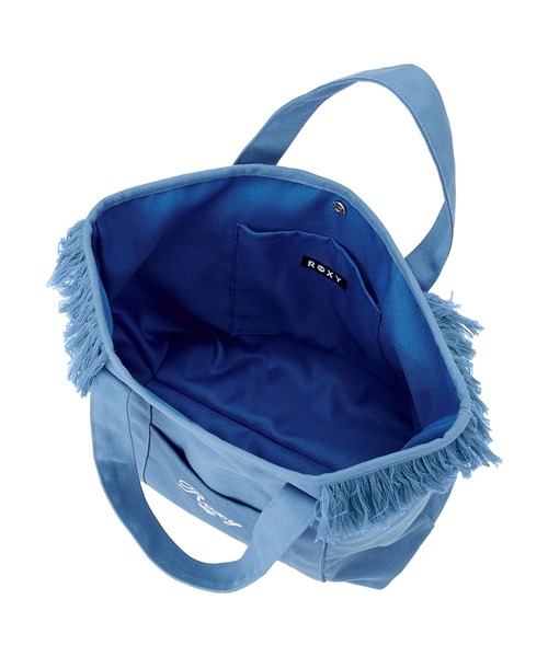 ROXY(ロキシー)の「ROXY ウィメンズ CHEERFUL TOTE トートバッグ 【2026年春夏モデル】/ロキシーフリンジ付きキャンバスバック(トートバッグ・レディース・ブルー/ホワイト・FREE)」の10枚目の写真