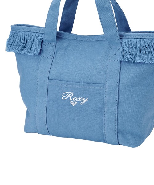 ROXY(ロキシー)の「ROXY ウィメンズ CHEERFUL TOTE トートバッグ 【2026年春夏モデル】/ロキシーフリンジ付きキャンバスバック(トートバッグ・レディース・ブルー/ホワイト・FREE)」の11枚目の写真