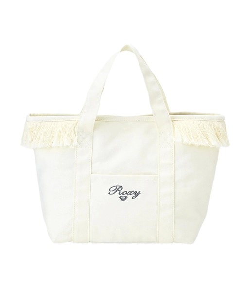 ROXY(ロキシー)の「ROXY ウィメンズ CHEERFUL TOTE トートバッグ 【2026年春夏モデル】/ロキシーフリンジ付きキャンバスバック(トートバッグ・レディース・ブルー/ホワイト・FREE)」の4枚目の写真
