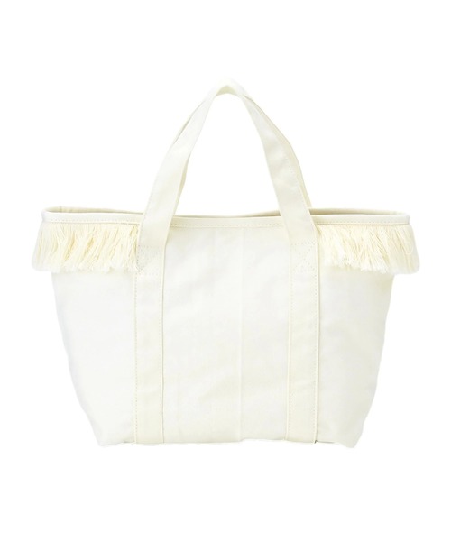 ROXY(ロキシー)の「ROXY ウィメンズ CHEERFUL TOTE トートバッグ 【2026年春夏モデル】/ロキシーフリンジ付きキャンバスバック(トートバッグ・レディース・ブルー/ホワイト・FREE)」の5枚目の写真