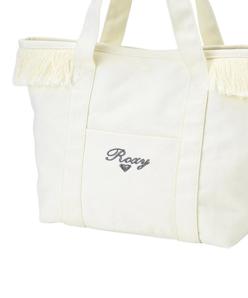 ROXY(ロキシー)の「ROXY ウィメンズ CHEERFUL TOTE トートバッグ 【2026年春夏モデル】/ロキシーフリンジ付きキャンバスバック(トートバッグ・レディース・ブルー/ホワイト・FREE)」の7枚目の写真