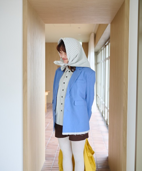 common gull products.（コモンガルプロダクツ）の「くすぐる風に備えてスカーフとシャツを（シャツ/ブラウス・レディース・ミント/ピンク/サックスブルー系・SMALL/MEDIUM/LARGE）」の11枚目の写真