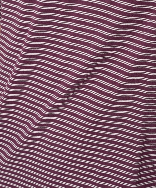 Healthknit(ヘルスニット)の「【Healthknit】26SS Classic Border Jersey Wide Henleyneck S/S 51048(Tシャツ/カットソー・メンズ・パープル/ブラック・XL/L/M)」の14枚目の写真