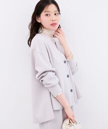 le.coeur blanc | カットジョーゼットカーデ(カーディガン/ボレロ)