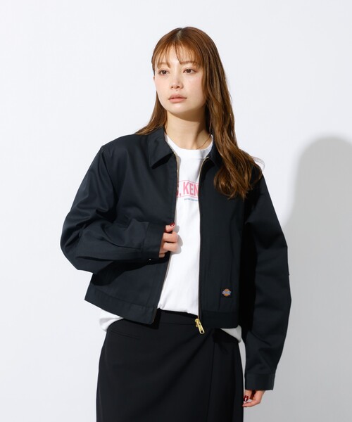 Dickies(ディッキーズ)の「【Dickies/ディッキーズ】Short Eisenhower Jacket / ショートアイゼンハワージャケット(ブルゾン・レディース・ベージュ/ブラウン/ブラック・フリー)」の5枚目の写真