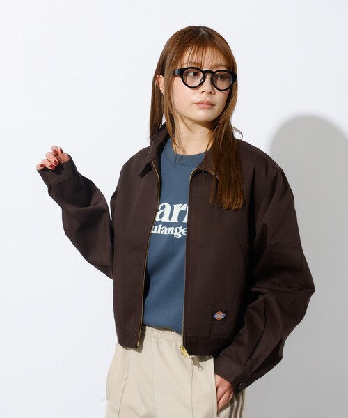 Dickies(ディッキーズ)の「【Dickies/ディッキーズ】Short Eisenhower Jacket / ショートアイゼンハワージャケット(ブルゾン・レディース・ベージュ/ブラウン/ブラック・フリー)」の10枚目の写真