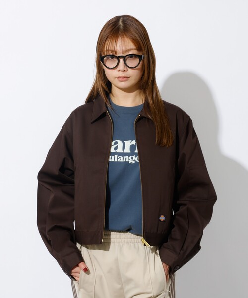 Dickies(ディッキーズ)の「【Dickies/ディッキーズ】Short Eisenhower Jacket / ショートアイゼンハワージャケット(ブルゾン・レディース・ベージュ/ブラウン/ブラック・フリー)」の11枚目の写真