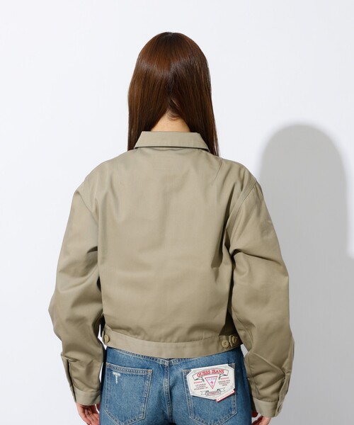 Dickies(ディッキーズ)の「【Dickies/ディッキーズ】Short Eisenhower Jacket / ショートアイゼンハワージャケット(ブルゾン・レディース・ベージュ/ブラウン/ブラック・フリー)」の15枚目の写真