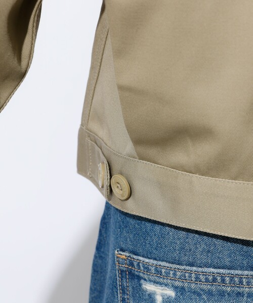 Dickies(ディッキーズ)の「【Dickies/ディッキーズ】Short Eisenhower Jacket / ショートアイゼンハワージャケット(ブルゾン・レディース・ベージュ/ブラウン/ブラック・フリー)」の16枚目の写真