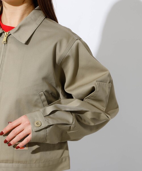 Dickies(ディッキーズ)の「【Dickies/ディッキーズ】Short Eisenhower Jacket / ショートアイゼンハワージャケット(ブルゾン・レディース・ベージュ/ブラウン/ブラック・フリー)」の18枚目の写真