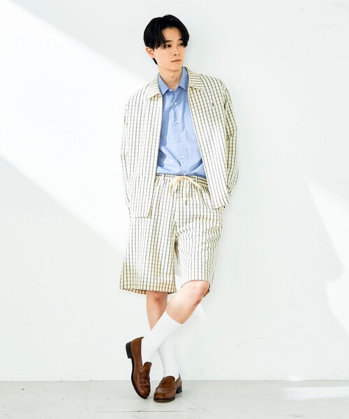 GEVACO（ゲバコ）の「【GEVACO/ゲバコ】ジップアップ シャツジャケット（ブルゾン・メンズ・オリーブ/ホワイト系その他・M/L）」の22枚目の写真