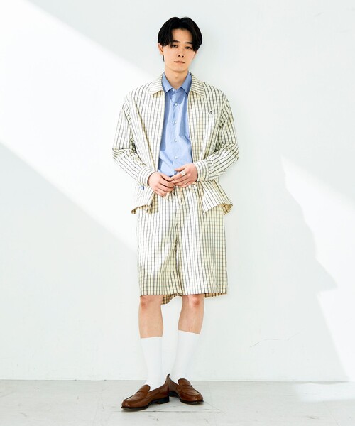 GEVACO（ゲバコ）の「【GEVACO/ゲバコ】ジップアップ シャツジャケット（ブルゾン・メンズ・オリーブ/ホワイト系その他・M/L）」の21枚目の写真