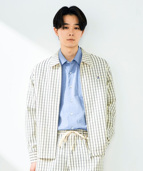 GEVACO（ゲバコ）の「【GEVACO/ゲバコ】ジップアップ シャツジャケット（ブルゾン・メンズ・オリーブ/ホワイト系その他・M/L）」の20枚目の写真