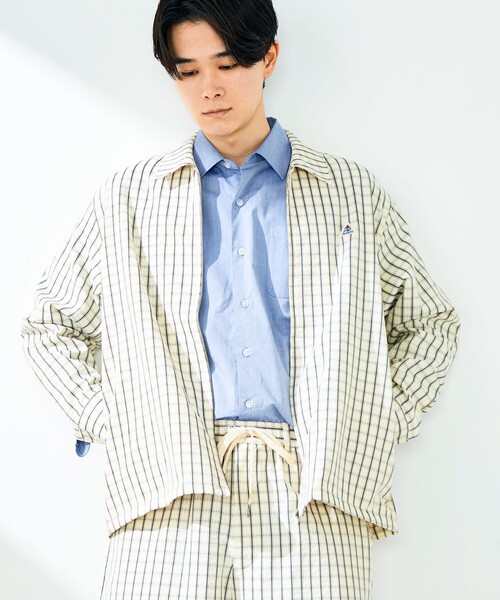 GEVACO（ゲバコ）の「【GEVACO/ゲバコ】ジップアップ シャツジャケット（ブルゾン・メンズ・オリーブ/ホワイト系その他・M/L）」の19枚目の写真