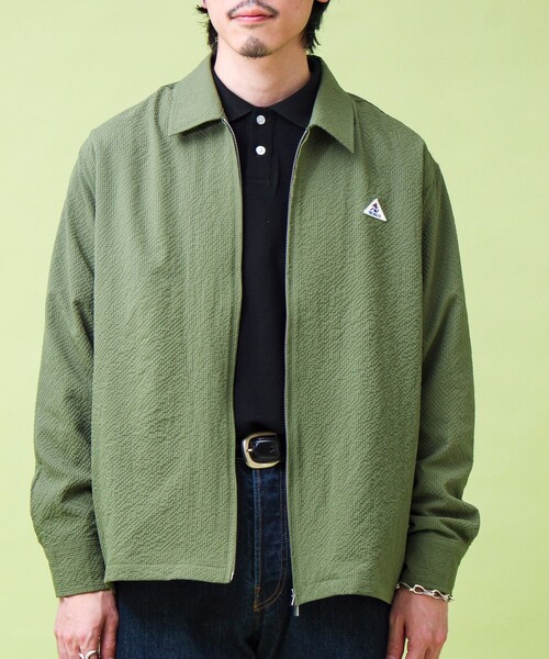 GEVACO（ゲバコ）の「【GEVACO/ゲバコ】ジップアップ シャツジャケット（ブルゾン・メンズ・オリーブ/ホワイト系その他・M/L）」の11枚目の写真