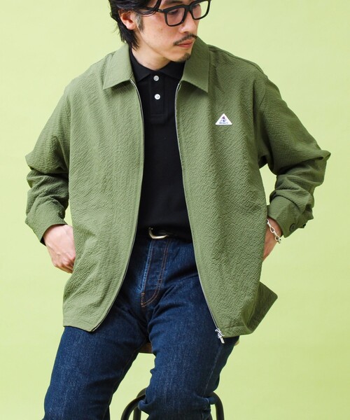 GEVACO（ゲバコ）の「【GEVACO/ゲバコ】ジップアップ シャツジャケット（ブルゾン・メンズ・オリーブ/ホワイト系その他・M/L）」の9枚目の写真