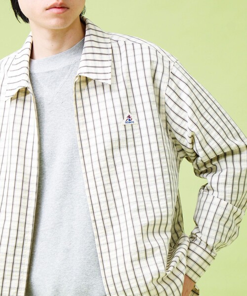 GEVACO（ゲバコ）の「【GEVACO/ゲバコ】ジップアップ シャツジャケット（ブルゾン・メンズ・オリーブ/ホワイト系その他・M/L）」の3枚目の写真