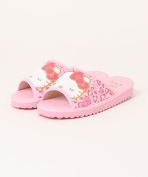 VIBGYOR（ヴィブジョー）の「【Sanrio】KTハート＆ヒョウ　レディスコンフォートサンダル　SA4252(MA)（サンダル）」