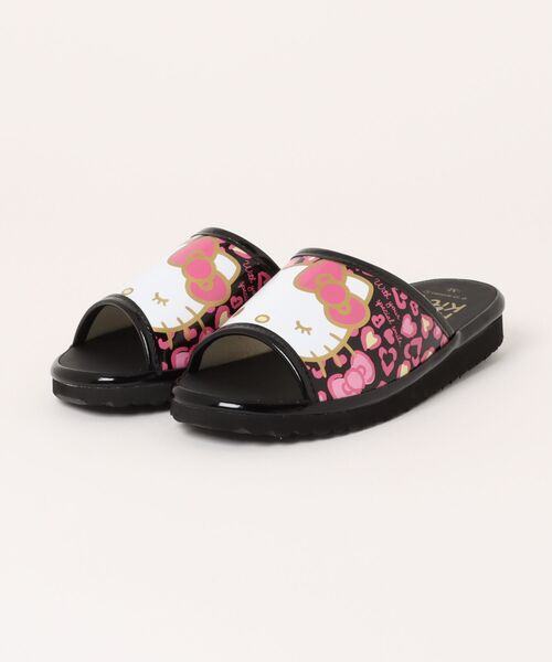 VIBGYOR(ヴィブジョー)の「【Sanrio】KTハート&ヒョウ レディスコンフォートサンダル SA4252(MA)(サンダル・レディース・ゴールド/ブラック/ピンク/ホワイト・M/LL/L)」の3枚目の写真