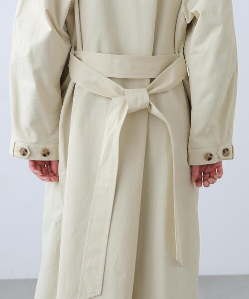 FREE'S MART（フリーズマート）の「スタンドカラーロングトレンチコート（トレンチコート・レディース・ホワイト/ベージュ/ネイビー・SMALL/MEDIUM）」の22枚目の写真
