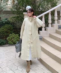 FREE'S MART | スタンドカラーロングトレンチコート(トレンチコート)