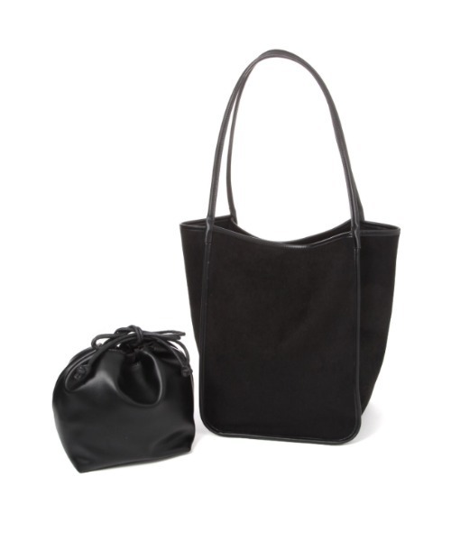 GEORGE'S(ジョージズ)の「IOMMI スウェードBAG(ハンドバッグ・レディース・ブラック/ベージュ・FREE)」の1枚目の写真