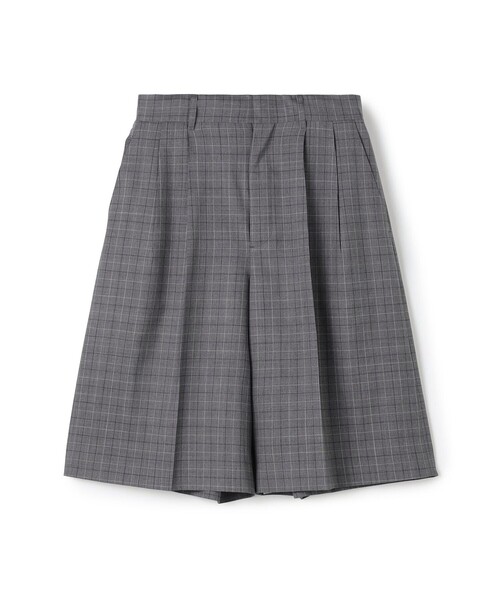 EDITION（エディション）の「Super120'sウォッシャブルウール タックショートパンツ（その他パンツ・レディース・グリーン/ブラック/グレー系その他2・36/34）」の3枚目の写真