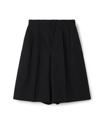 Super120'sウォッシャブルウール タックショートパンツ