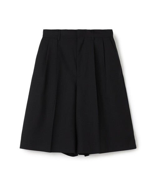 EDITION（エディション）の「Super120'sウォッシャブルウール タックショートパンツ（その他パンツ・レディース・グリーン/ブラック/グレー系その他2・36/34）」の2枚目の写真