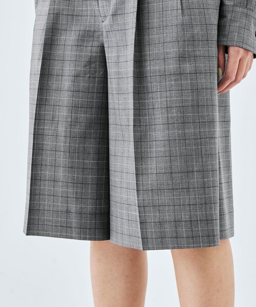 EDITION（エディション）の「Super120'sウォッシャブルウール タックショートパンツ（その他パンツ・レディース・グリーン/ブラック/グレー系その他2・36/34）」の11枚目の写真