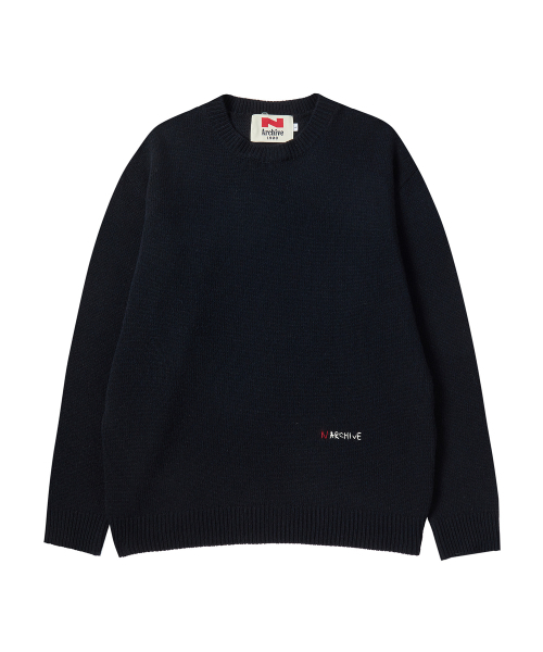 Beyond Closet（-）の「[COLLECTION LINE] モジュラーカラーウールニットネイビー（ニット/セーター・メンズ・その他・MEDIUM/LARGE）」の3枚目の写真