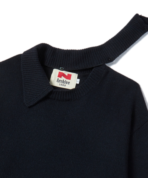 Beyond Closet（-）の「[COLLECTION LINE] モジュラーカラーウールニットネイビー（ニット/セーター・メンズ・その他・MEDIUM/LARGE）」の7枚目の写真