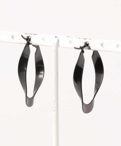ARCHIVER(アーカイバ)の「【Stainless】Tears Ring Pierce 35mm-ティアーズリング ピアス(ピアス(両耳用)・レディース・ブラック/ゴールド/シルバー・FREE)」の8枚目の写真