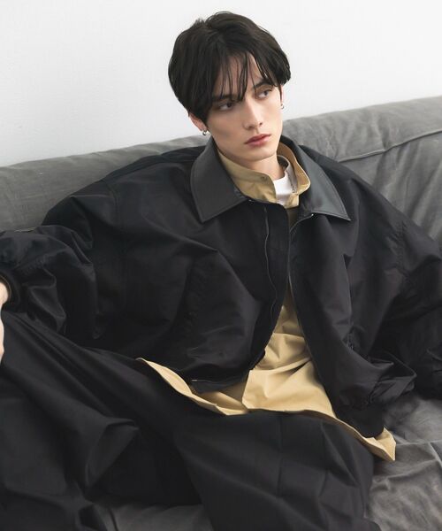 CRAFT STANDARD BOUTIQUE（クラフトスタンダードブティック）の「バルーンMA-1（ブルゾン・メンズ・グレイッシュベージュ/ブラック・L/M）」の3枚目の写真