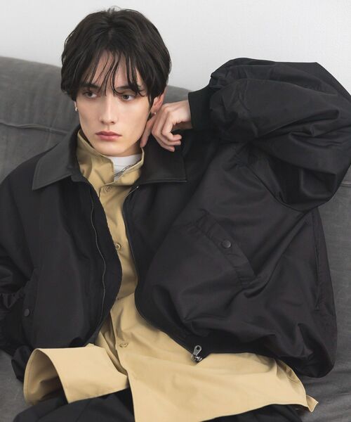 CRAFT STANDARD BOUTIQUE（クラフトスタンダードブティック）の「バルーンMA-1（ブルゾン・メンズ・グレイッシュベージュ/ブラック・L/M）」の5枚目の写真