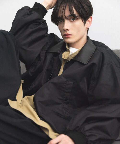 CRAFT STANDARD BOUTIQUE（クラフトスタンダードブティック）の「バルーンMA-1（ブルゾン・メンズ・グレイッシュベージュ/ブラック・L/M）」の6枚目の写真