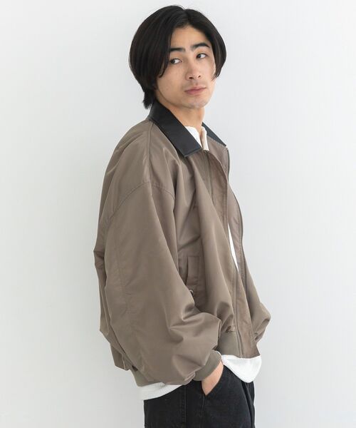 CRAFT STANDARD BOUTIQUE（クラフトスタンダードブティック）の「バルーンMA-1（ブルゾン・メンズ・グレイッシュベージュ/ブラック・L/M）」の15枚目の写真