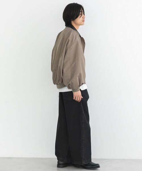 CRAFT STANDARD BOUTIQUE（クラフトスタンダードブティック）の「バルーンMA-1（ブルゾン・メンズ・グレイッシュベージュ/ブラック・L/M）」の20枚目の写真