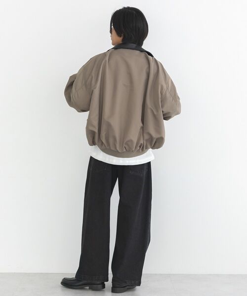 CRAFT STANDARD BOUTIQUE（クラフトスタンダードブティック）の「バルーンMA-1（ブルゾン・メンズ・グレイッシュベージュ/ブラック・L/M）」の21枚目の写真