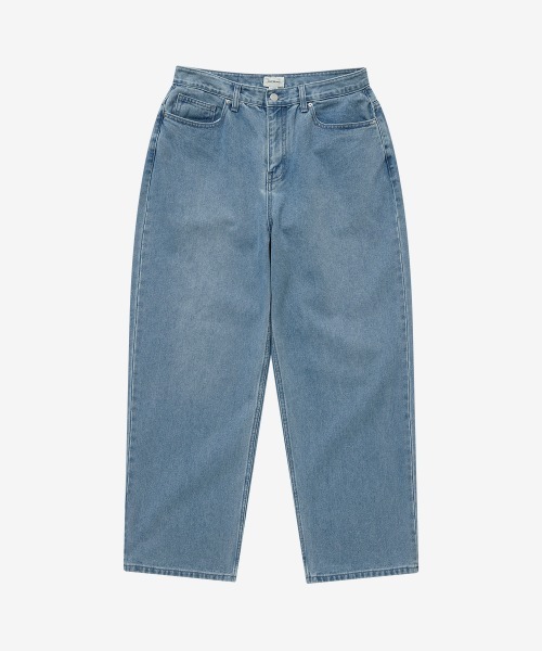 COVERNAT（カバーナット）の「[SOOBIN着用] RING-SPUN WIDE DENIM PANTS（デニムパンツ・メンズ・ブラック/ダークインディゴブルー/ライトインディゴブルー/ブルーグリーン・X-SMALL/SMALL/MEDIUM/LARGE/X-LARGE）」の3枚目の写真
